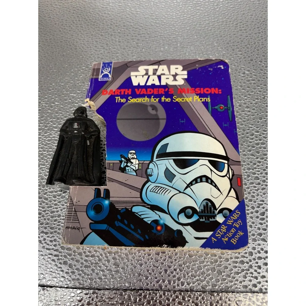 Star Wars Darth Vaders Mission Search for the Secret Plans Toy Book 1997 Vintage
